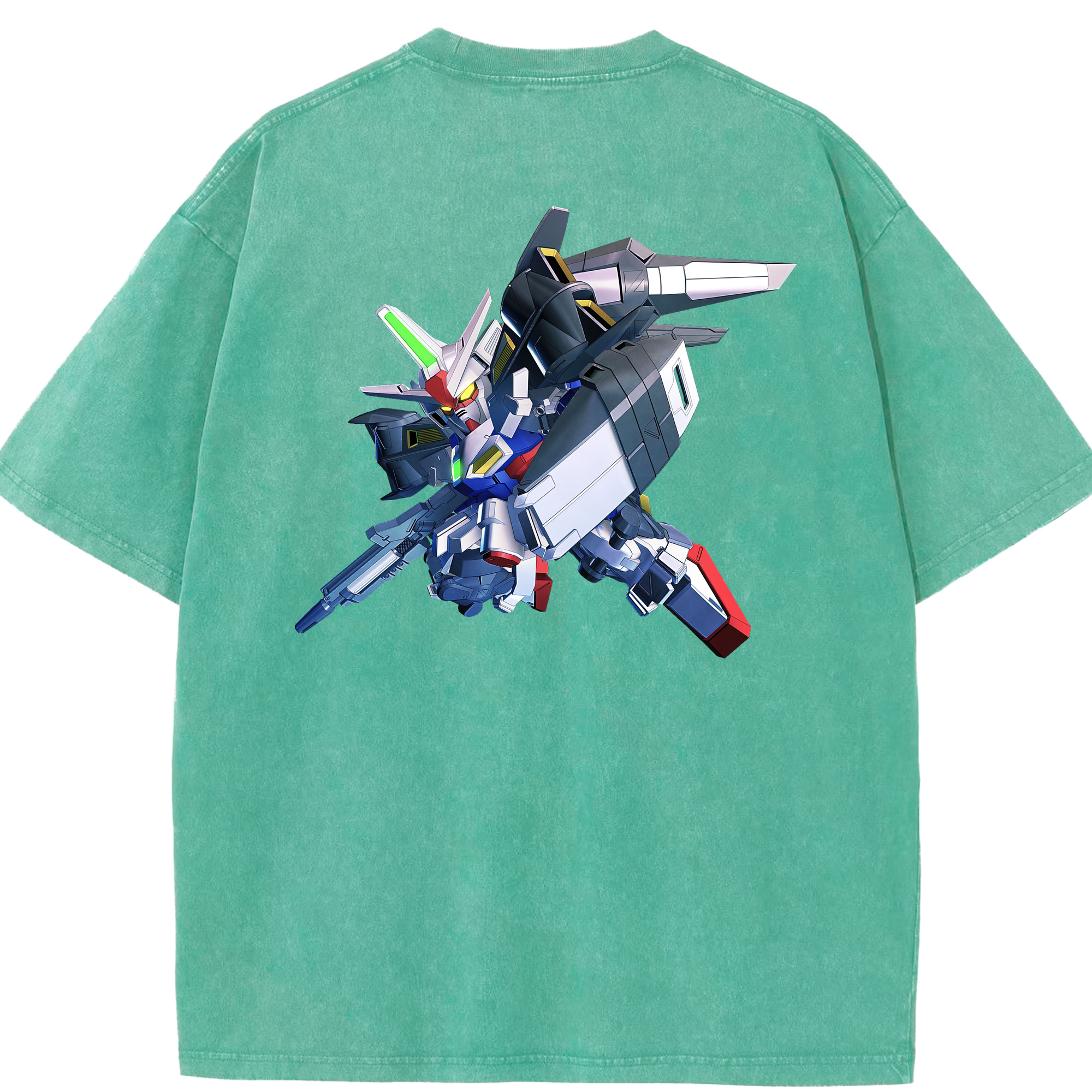 （画像用） 機動戦士ガンダム Mobile Suit Gundam 綿100% ヴィンテージ風 半袖Tシャツ（背面プリント）